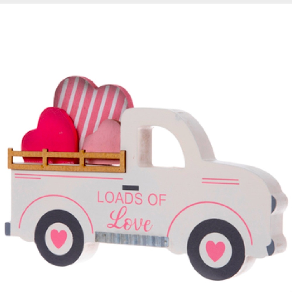Valentine Loads of Love wooden truck - VHTF